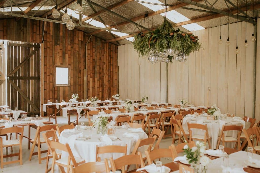 Reception in the shed